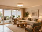 Attraktive, barrierefreie 4-Zimmer-Wohnung mit Balkon und großzügigem Wohnbereich - Wohnzimmer_Einrichtungsidee